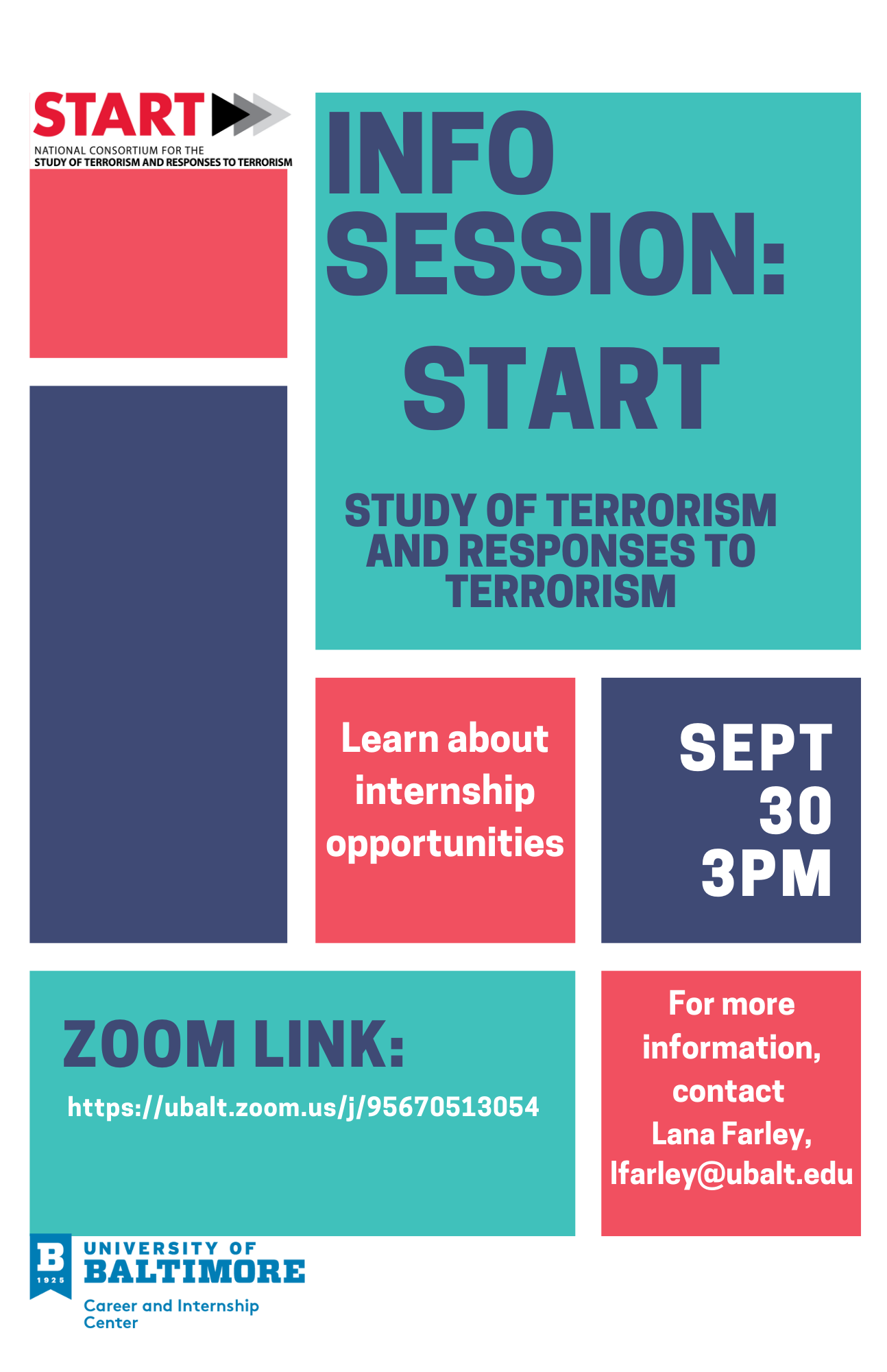 Internship Information Session: Study of Terrorism and Responses to Terrorism